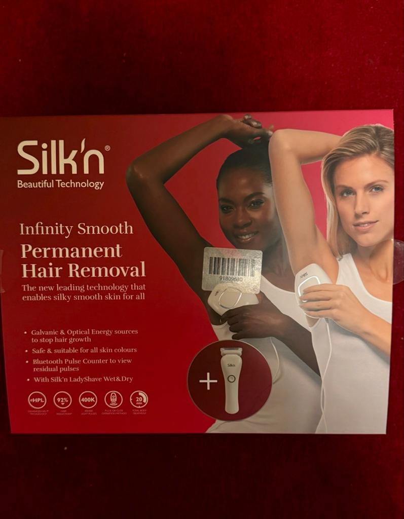 Silk'n Infinity Smooth Permanente Ontharing + Ladyshave, Witgoed en Apparatuur, Persoonlijke-verzorgingsapparatuur, Verzenden