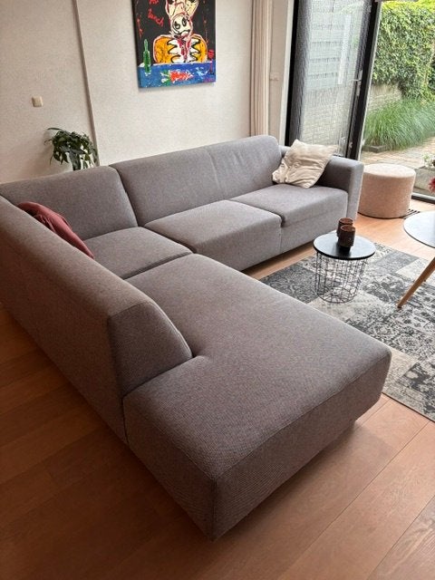 hoekbank grijs, Ophalen, 250 tot 300 cm, Gebruikt, Minder dan 75 cm