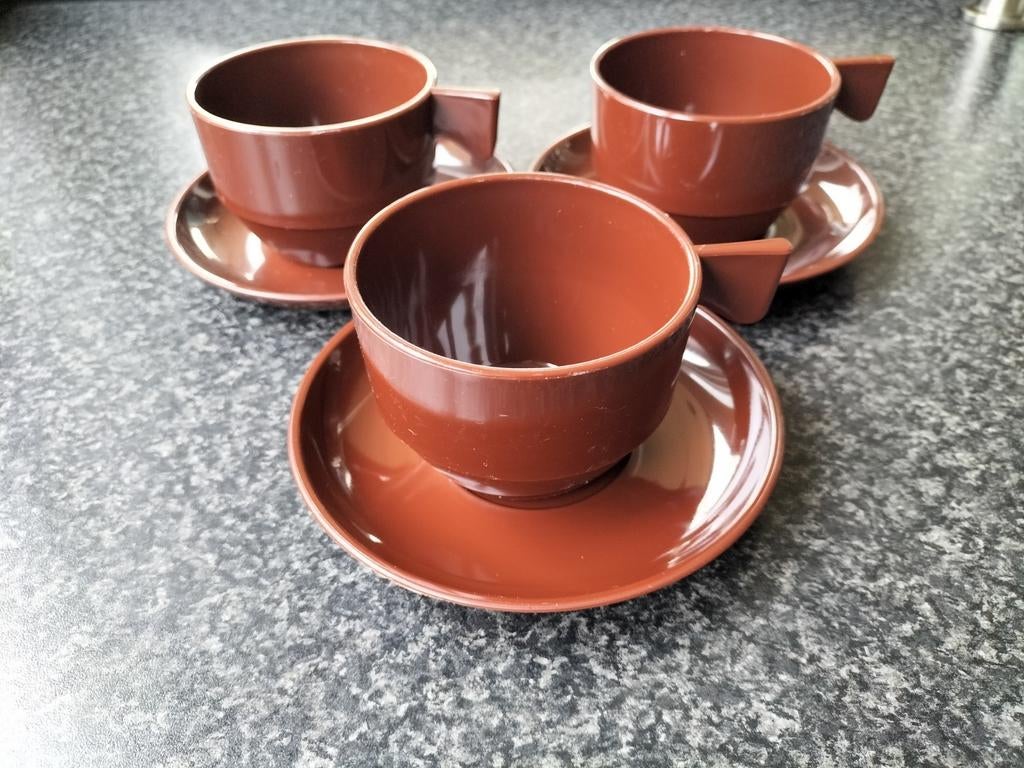 Seno Camping Retro  kop en schotels, Ophalen of Verzenden, Huis en Inrichting