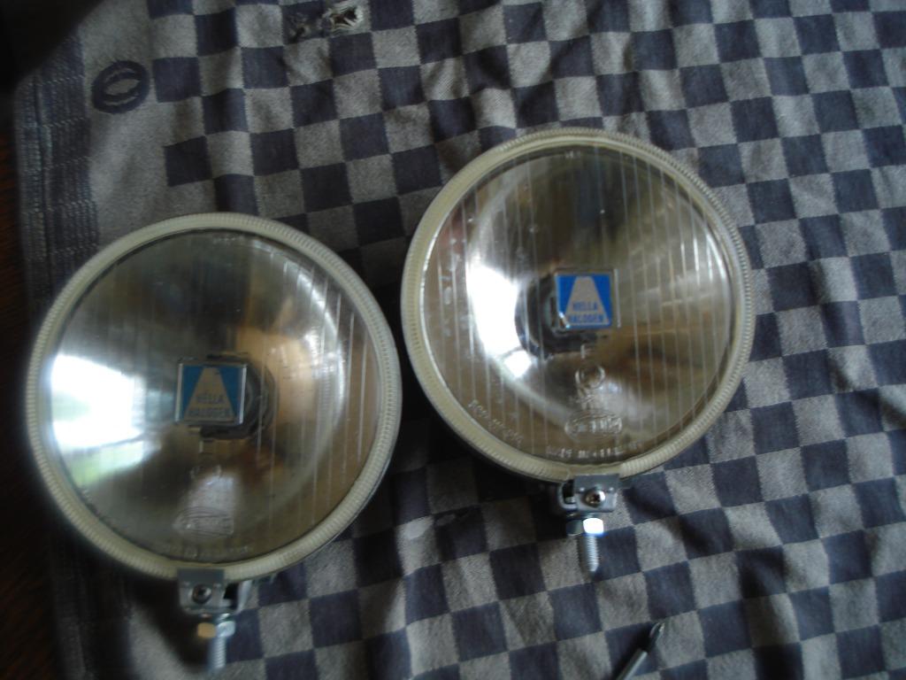 Oldtimer 2 Hella verstralers type 160 diameter  16 cm, Auto-onderdelen, Verlichting, Verzenden, Gebruikt