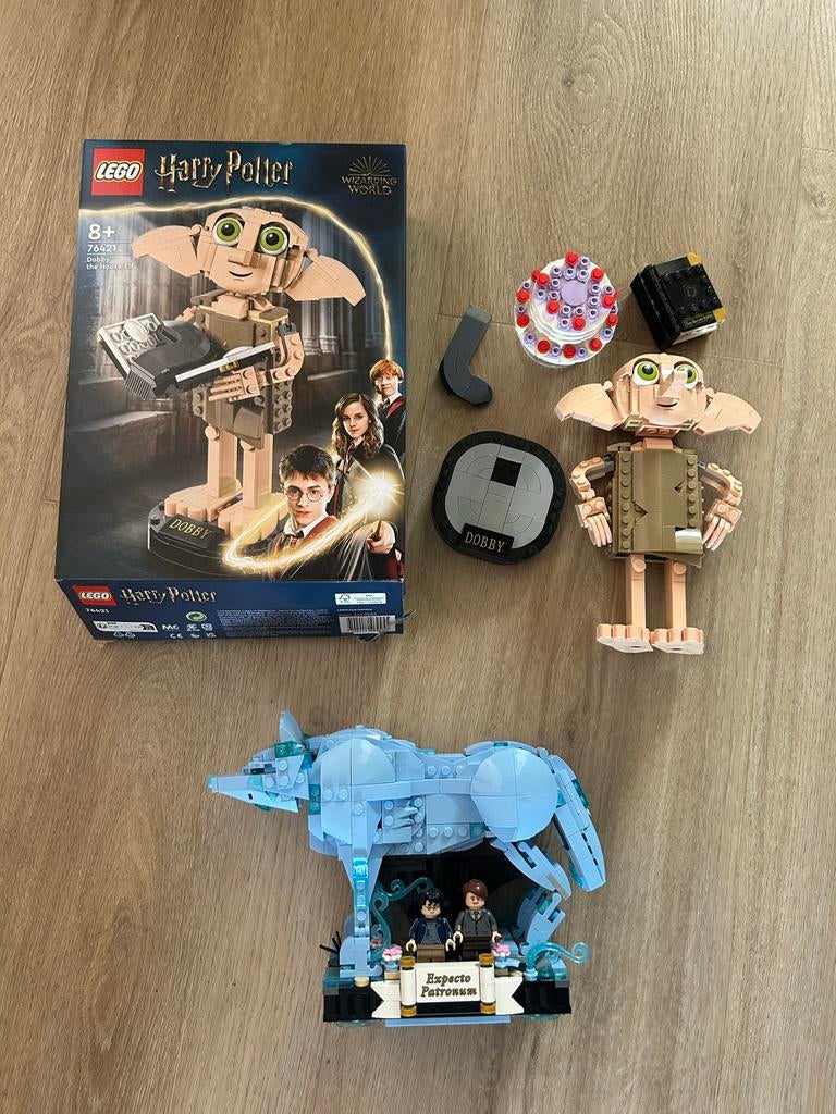 Lego Harry Potter Sets - Dobby & Patronus, Ophalen of Verzenden, Zo goed als nieuw, Complete set, Lego