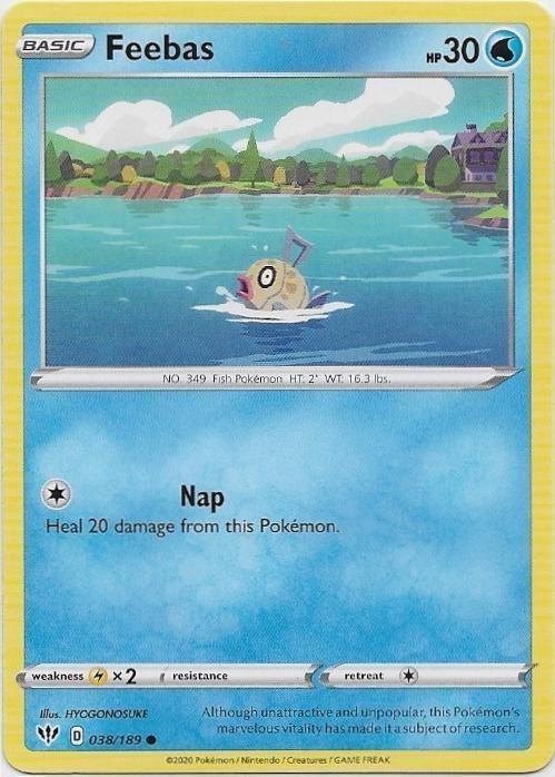 Darkness Ablaze,  Feebas [common] 38/189, Ophalen of Verzenden, Nieuw, Losse kaart