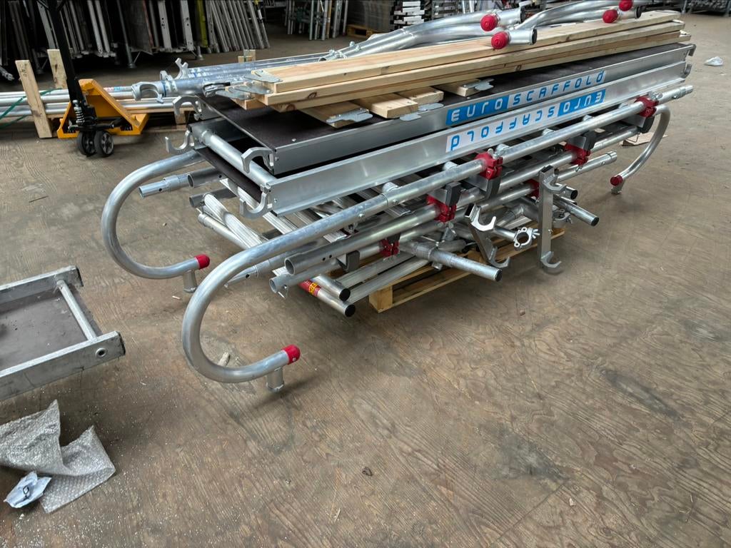 Euroscaffold Schoorsteensteiger DEMO nu scherp geprijsd!!!, Ophalen, Nieuw, Daksteiger, 5 meter of hoger
