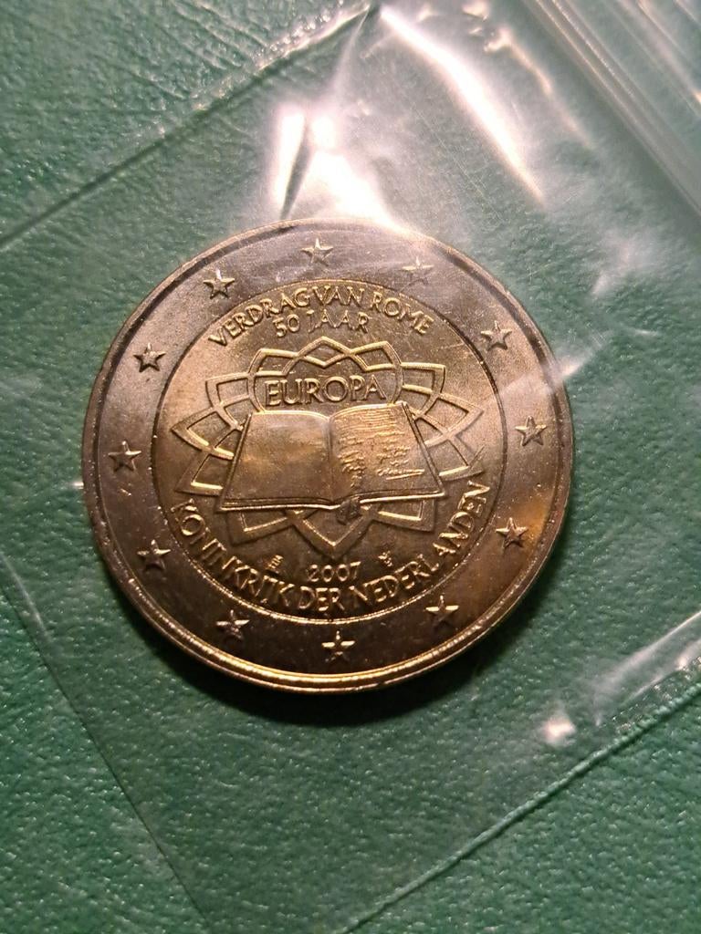 2 euro UNC Nederland 2007 Verdrag van Rome, Ophalen of Verzenden, Overige landen, 2 euro
