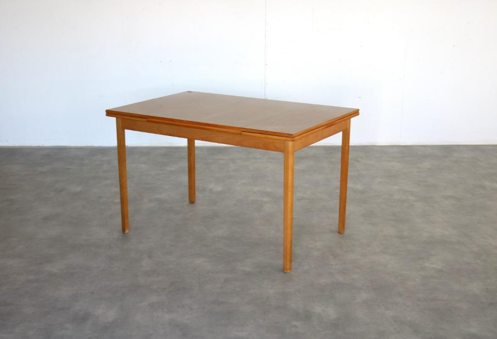 vintage eettafel | tafel | jaren 60 | uitschuifbaar | Zweeds, Gebruikt, 100 tot 150 cm, ., Teakhout
