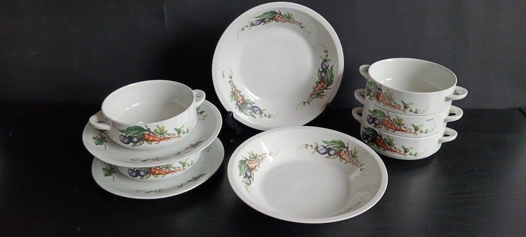 2 Soepborden Villeroy & Boch en  soepkommen en schotels., Ophalen of Verzenden, Zo goed als nieuw, Bord(en), Overige stijlen