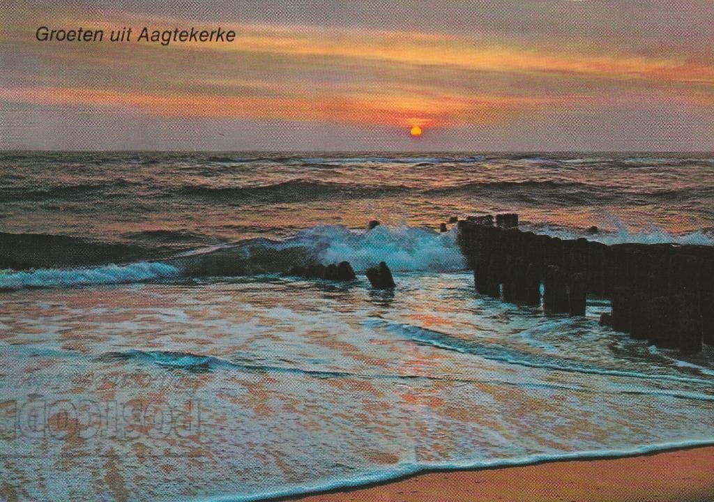 AAGTEKERKE Branding Avond Groeten Camping Westhove, Verzenden, 1980 tot heden, Gelopen, Zeeland