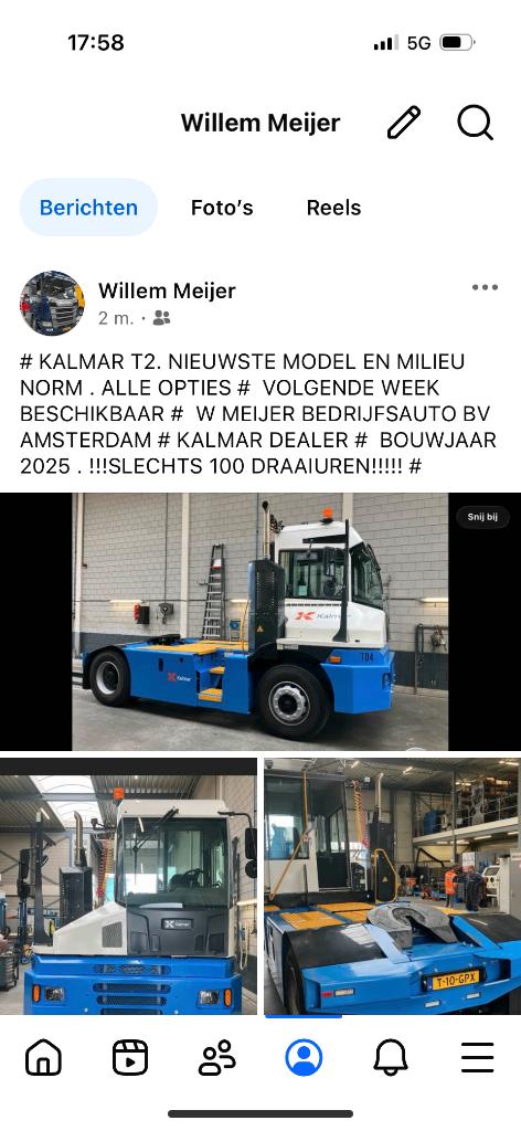 NIEUWE KALMAR TERMINAL TREKKER . BJ 2025.!!!!, Auto's, Vrachtwagens, Euro 6, Wit, Bedrijf, Diesel