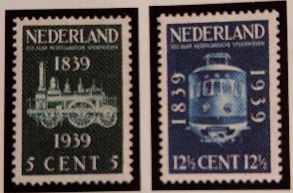 F64. 1939. 100 jaar spoorwegen in Nederland, postfris., Postzegels en Munten, Ophalen of Verzenden