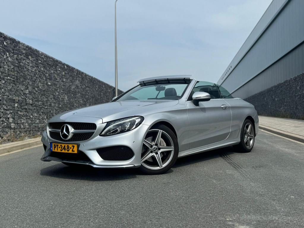 Mercedes-Benz  C-klasse 180, Auto's, Mercedes-Benz, Automaat, Achterwielaandrijving, Zwart, Cabriolet