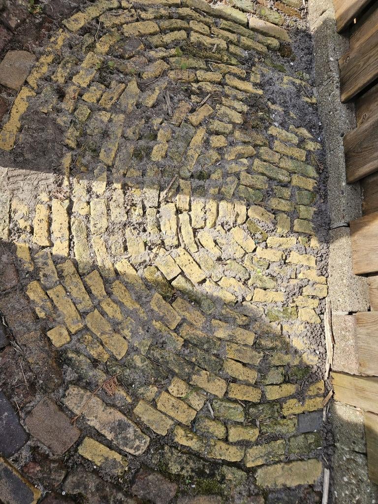 Boerengeeltjes 2,5m2 (halve), Doe-het-zelf en Verbouw, Tegels, Ophalen, Gebruikt, Minder dan 5 m²