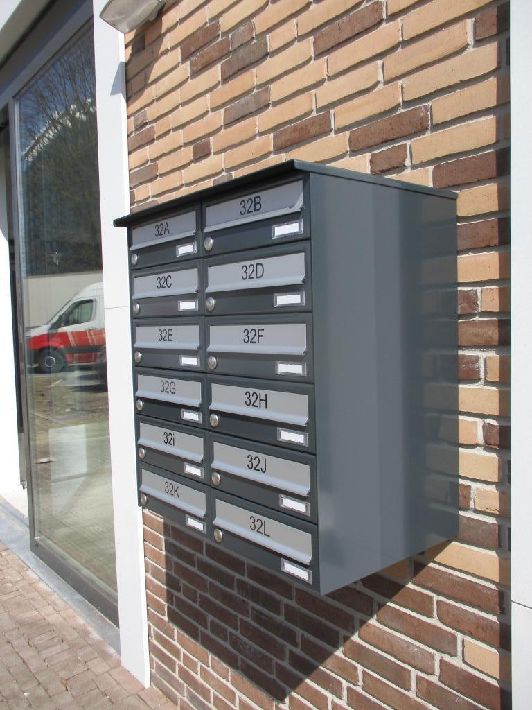 Opbouw Brievenbus constructies voor verzamelgebouwen, Tuin en Terras, Brievenbussen, Ophalen of Verzenden, Nieuw, Overige materialen