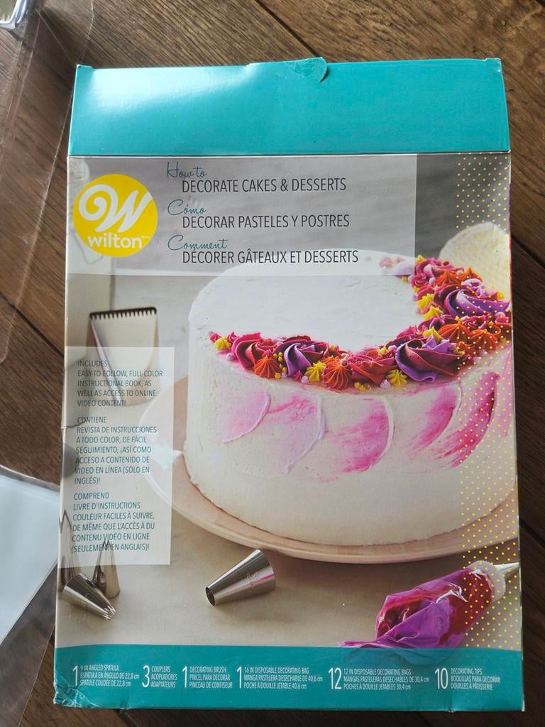 Wilton Taart Decoratie Kit - Incompleet, Ophalen of Verzenden, Gebruikt, Taarten of Cupcakes, Versiering