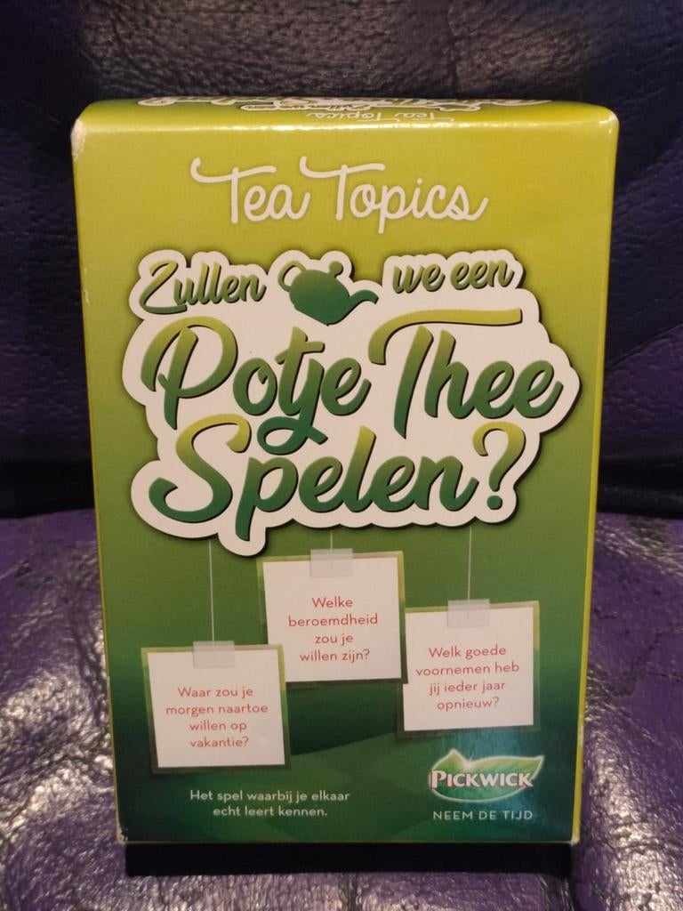 Tea Topics - pickwick Potje Thee Spelen - Compleet in Doos, Vijf spelers of meer, Ophalen of Verzenden, Zo goed als nieuw, Thea topics