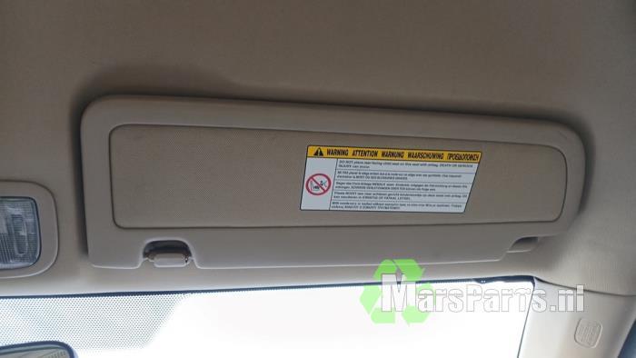 Zonneklep van een Honda Civic