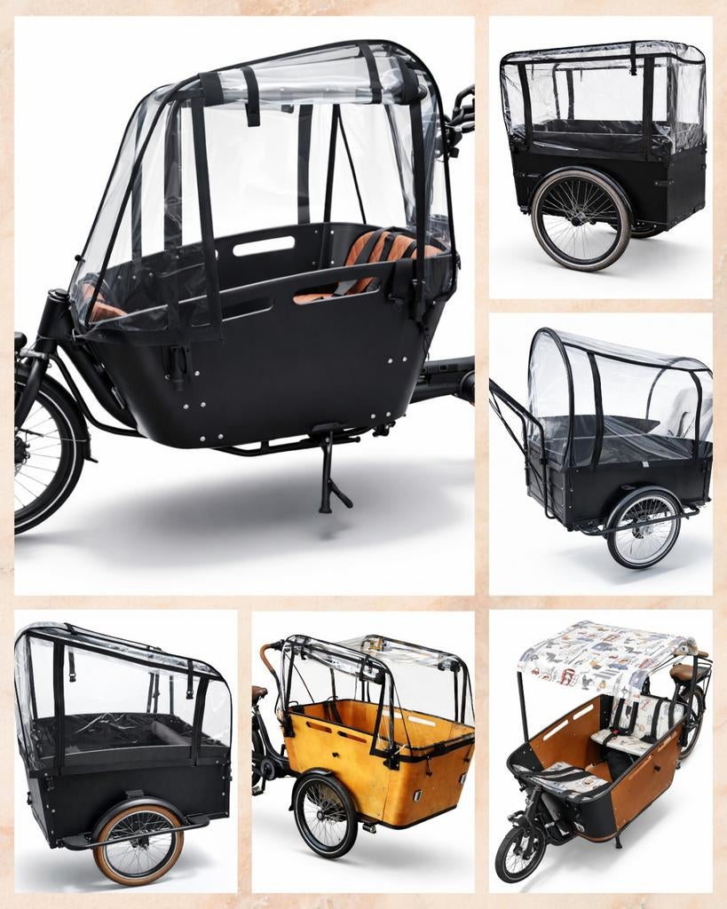 Nieuwe regenhoezen geschikt voor diverse bakfietsen, Verzenden, Nieuw