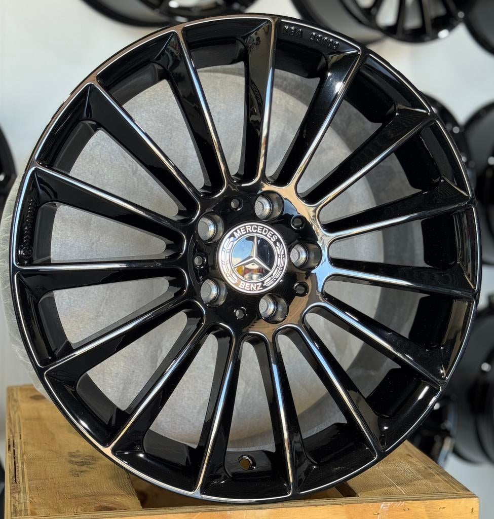 Zwarte Velgen Mercedes A W176 W177 CLA B klasse 18" 5x112, Auto-onderdelen, Banden en Velgen, Ophalen, 18 inch, Overige, Velg(en)