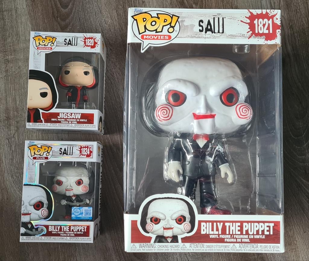 Funko Pop! Movies Saw Set (1820, 1821, 1824), Ophalen of Verzenden, Nieuw