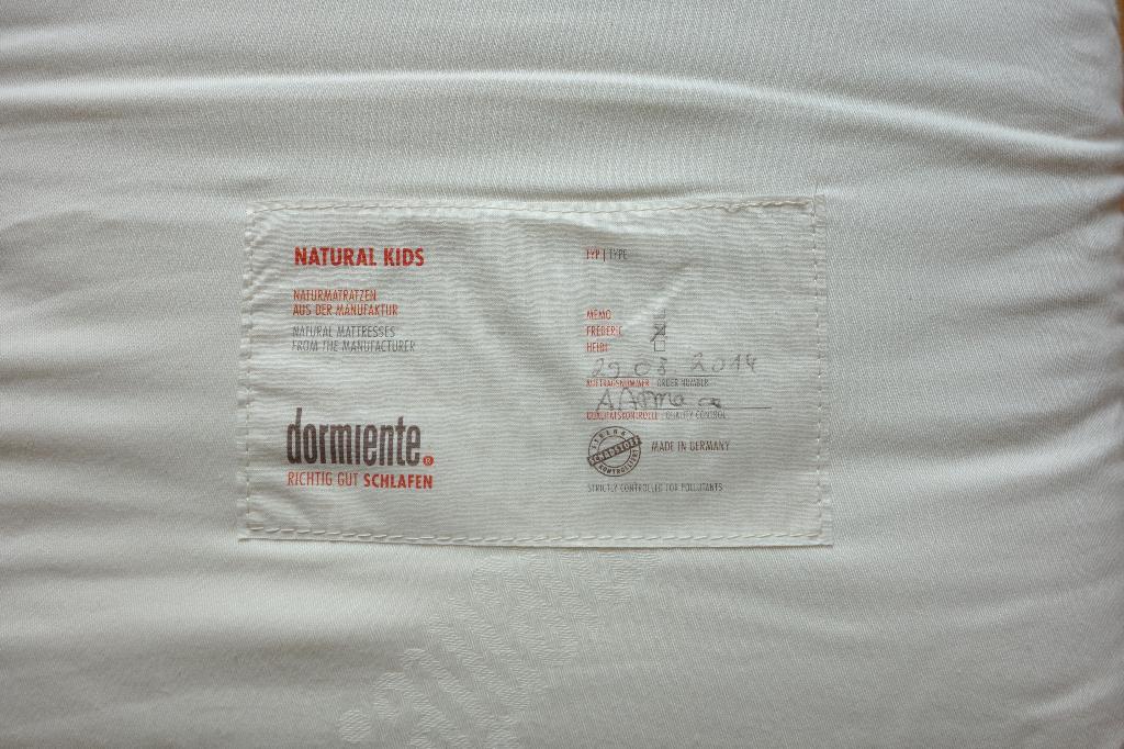 Dormiente babymatras/wiegmatras 40*90 cm ecologisch, Ophalen of Verzenden, Gebruikt, Wieg