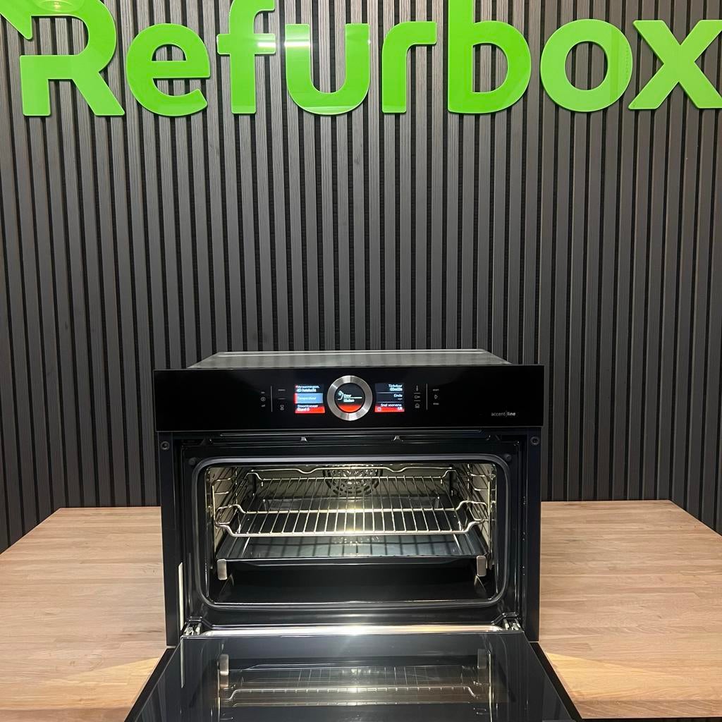 Bosch Serie 8 AccentLine inbouw combi stoomoven, Hete lucht, Refurbished, Oven met grill, Inbouw