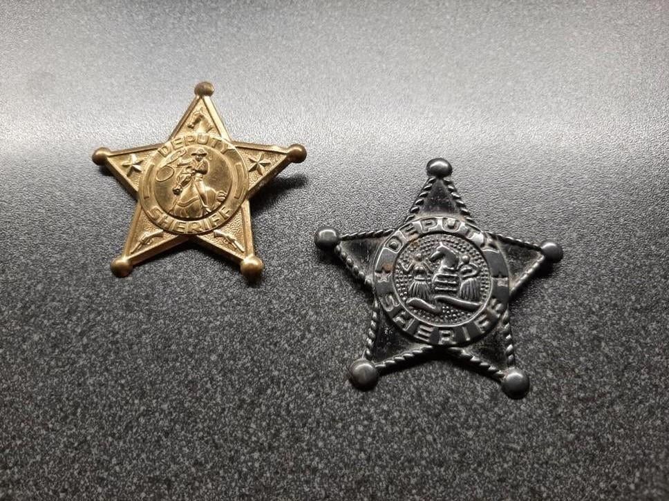 Sheriff  Deputy  sterren  / 2 stuks., Ophalen of Verzenden, Zo goed als nieuw, Overige onderwerpen