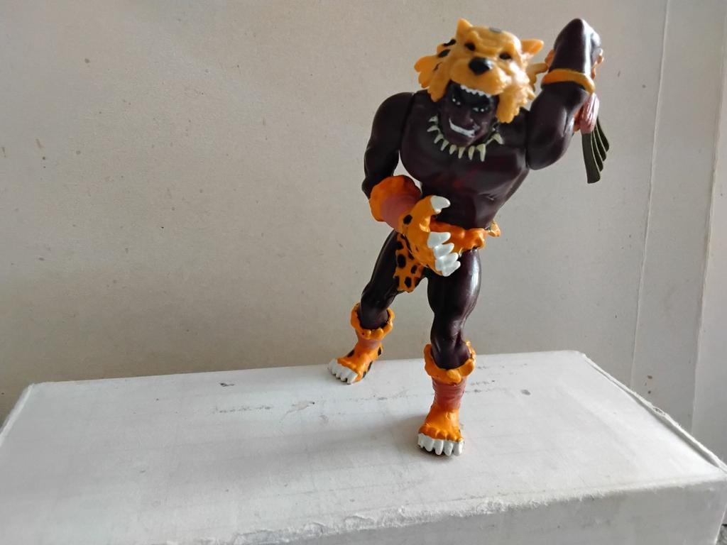 VINTAGE  JUNGLE  KING  VS  LEOPARD MAN  1995 TARZAN, Verzamelen, Poppetjes en Figuurtjes, Ophalen of Verzenden, Zo goed als nieuw
