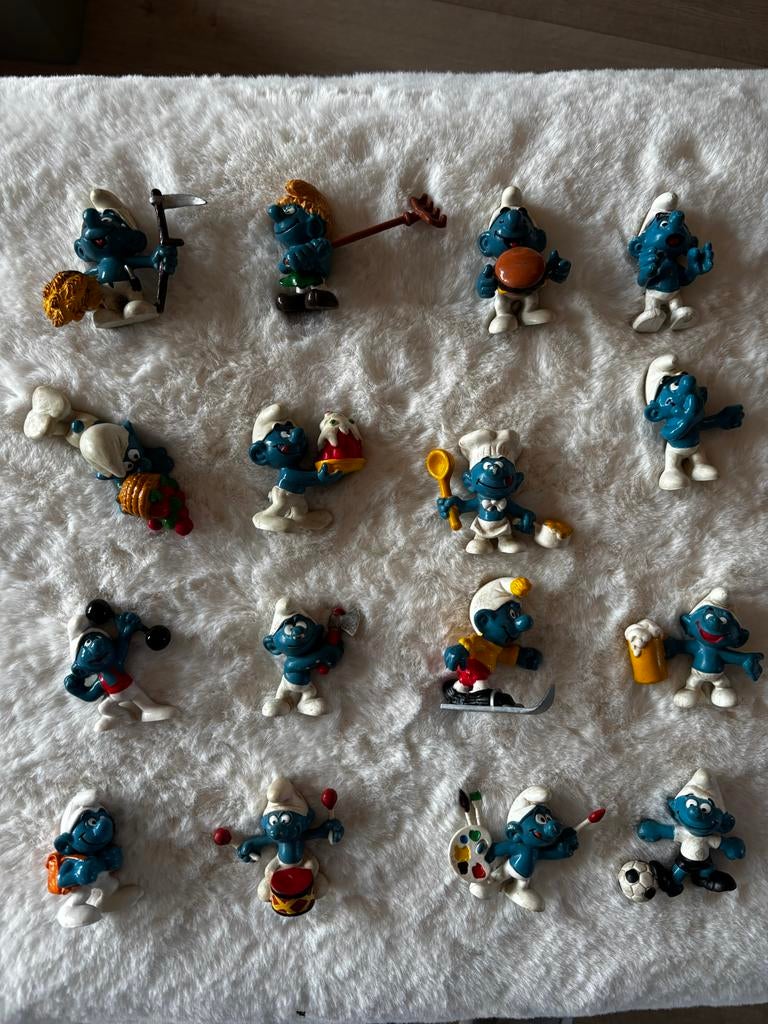 Smurfen Verzameling, Ophalen of Verzenden, Gebruikt, Verschillende Smurfen, Poppetje, Figuurtje of Knuffel
