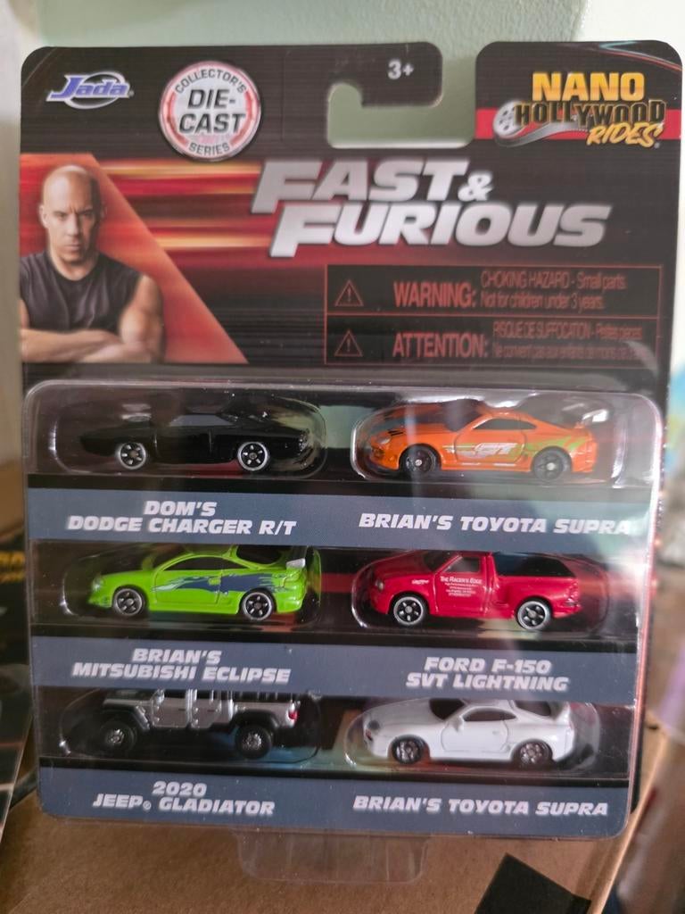 Fast & Furious Nano Hollywood Rides Set, Customerservice@jadatoys.com, 9861 Irwin Street Irwindale, CA 91706, Jada Toys, Nieuw