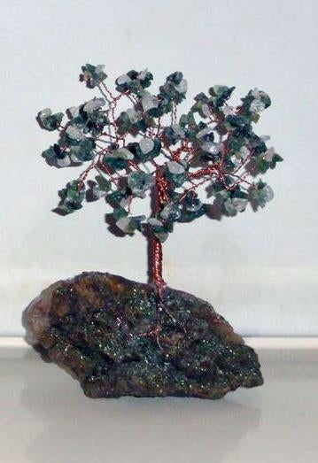 Boompje Edelsteenboompje Mosagaat Markasiet Calciet, Verzamelen, Mineralen en Fossielen, Ophalen of Verzenden, Mineraal