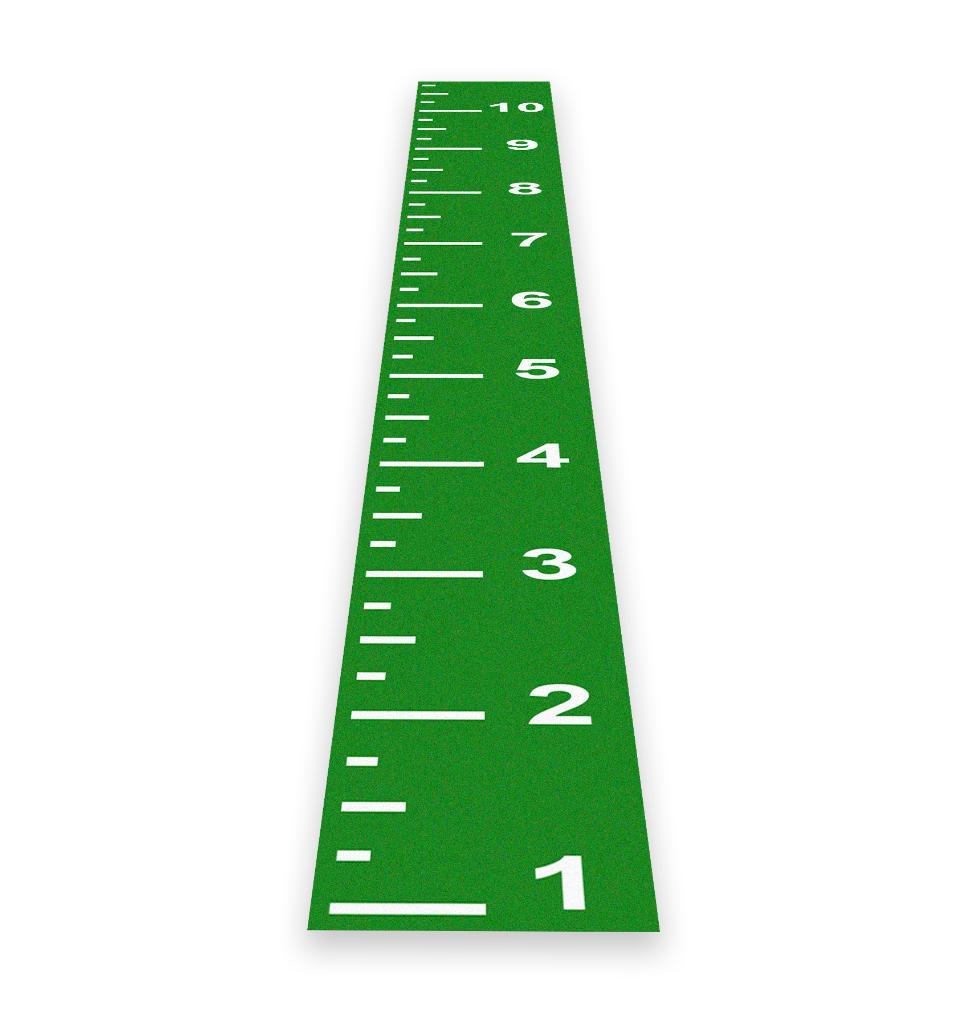 Sprinttrack / Sledgetrack Cijfers 1m x 10m
