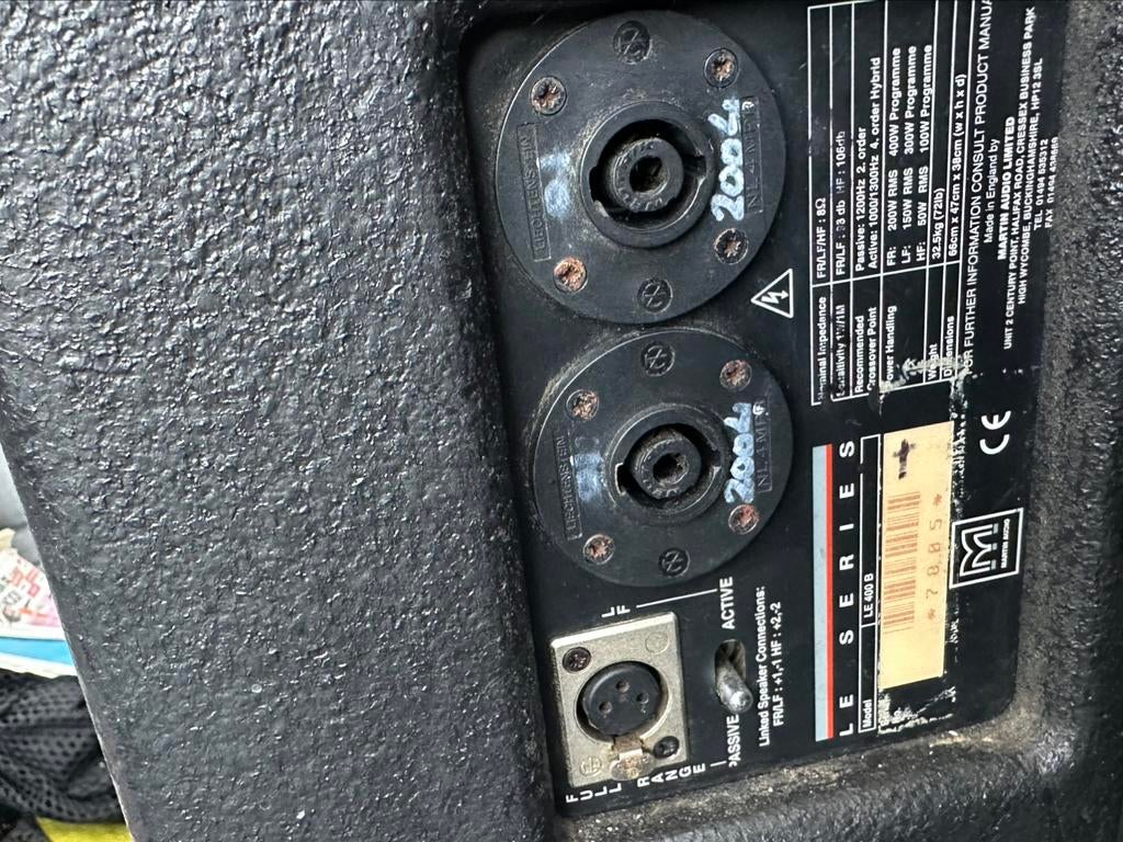 4 Martin audio LE 400B te koop, Ophalen of Verzenden, Zo goed als nieuw, P.A.