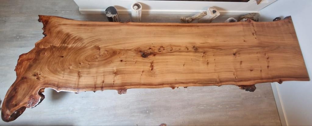 Epoxy tafel| iepenhout, nu 20% korting, Eikenhout, Vijf personen of meer, Modern, nieuw, rubuust, Overige vormen