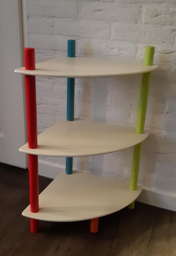 Leuk hoekkastje / rekje / nachtkastje - 35x35x68 cm, Huis en Inrichting, Kasten | Stellingkasten, Zo goed als nieuw, Ophalen