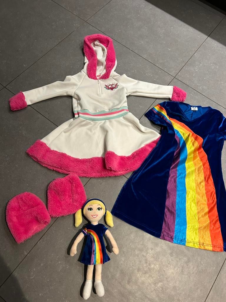 K3 jurkje incl k3 knuffel, Kinderen en Baby's, Carnavalskleding en Verkleedspullen, Ophalen, Zo goed als nieuw, 110 t/m 116