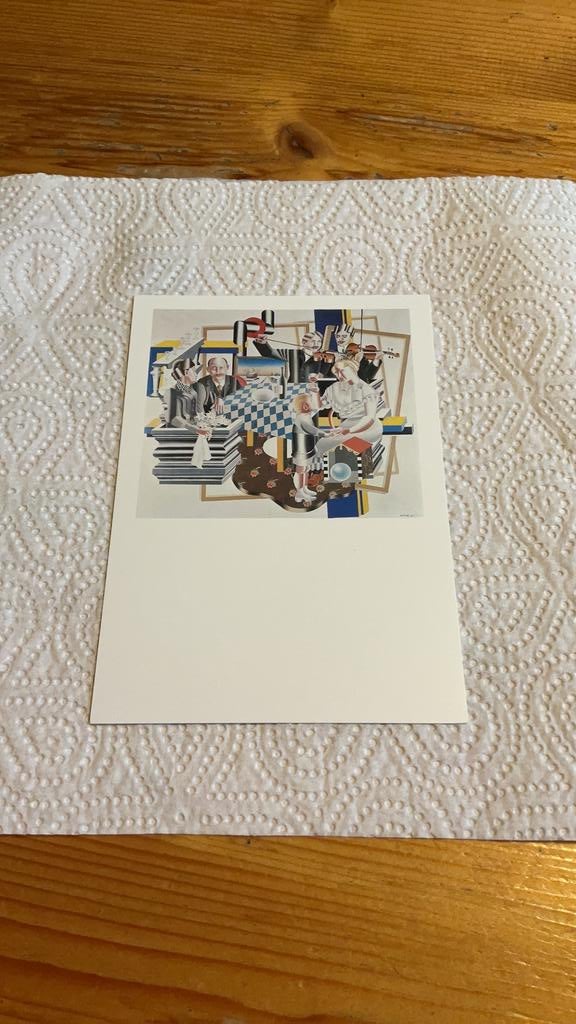 Postkaart - Carel Willink, Verzamelen, Ophalen of Verzenden, 1980 tot heden, Ongelopen, Feest(dag)