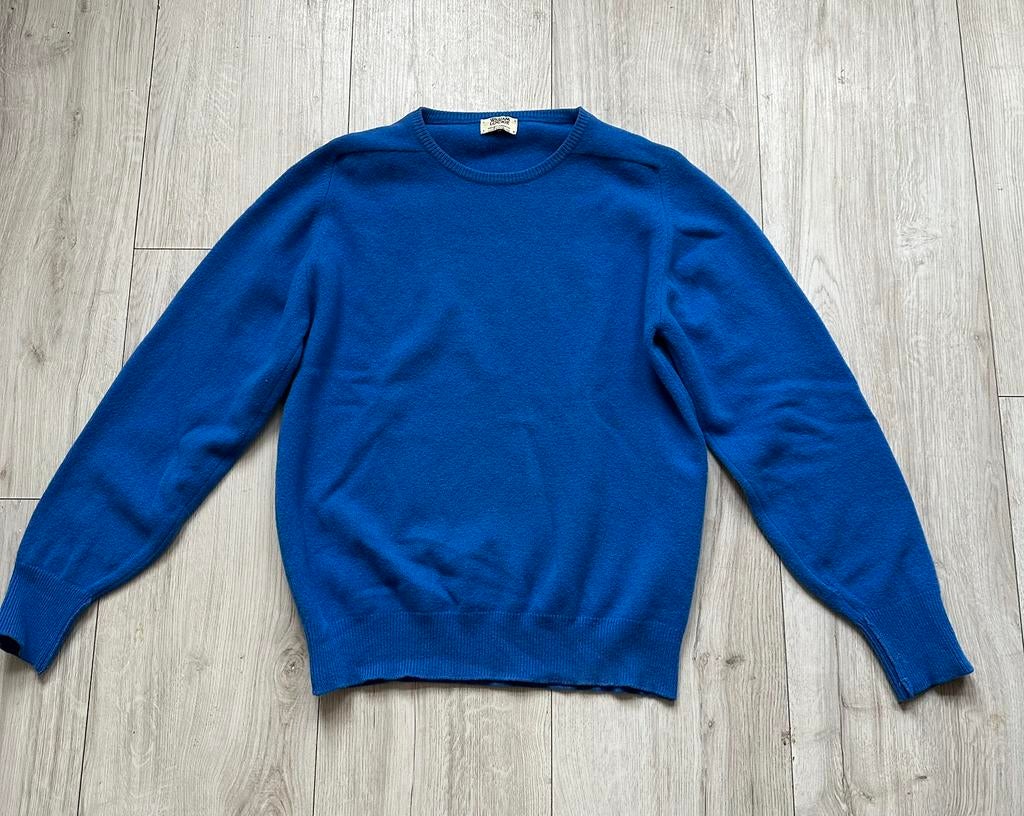 William lockie lamswollen trui, Ophalen of Verzenden, Gedragen, Maat 48/50 (M), Blauw