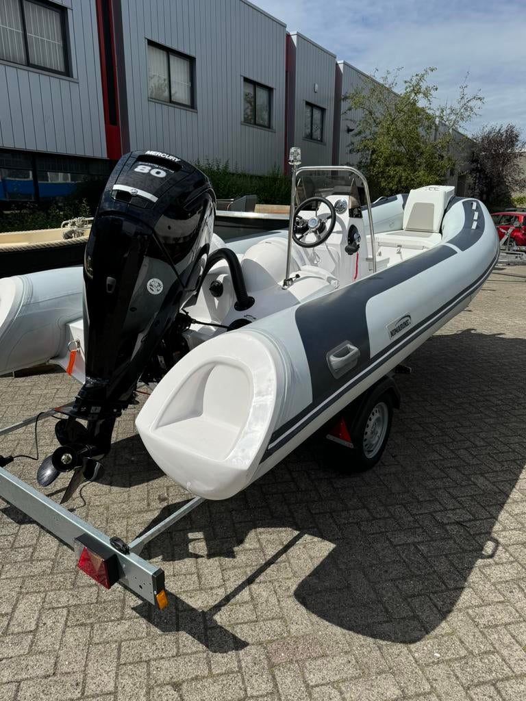 Rib Nimarine 500 met 80pk mercury nieuw  bj2024 incl trailer, Watersport en Boten, Benzine, Overige materialen, Ophalen, Overige merken