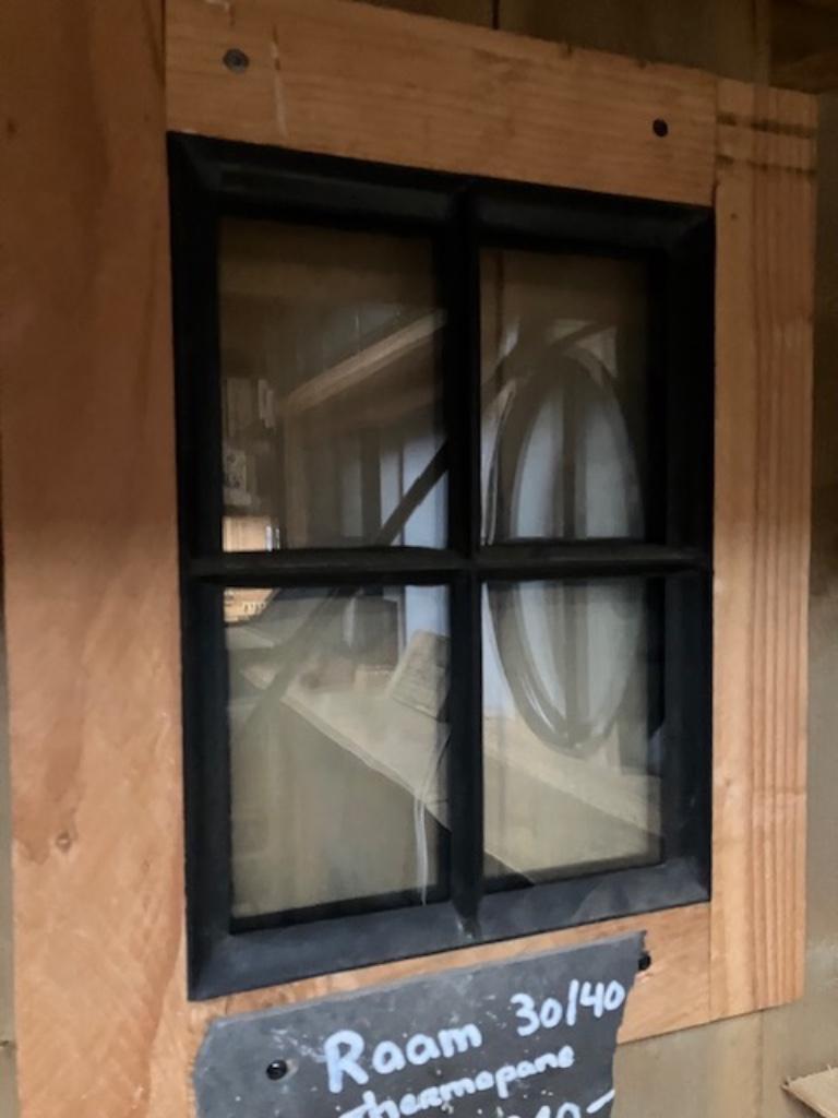 stalen ramen zwart, Doe-het-zelf en Verbouw, Glas en Ramen, Ophalen, Gevelraam of Ruit, Minder dan 80 cm, Minder dan 80 cm