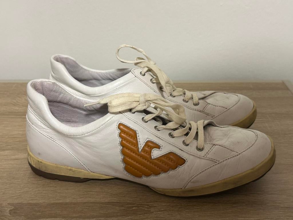 Giorgio Armani sneakers, Wit, Ophalen of Verzenden, Sneakers of Gympen, Gedragen