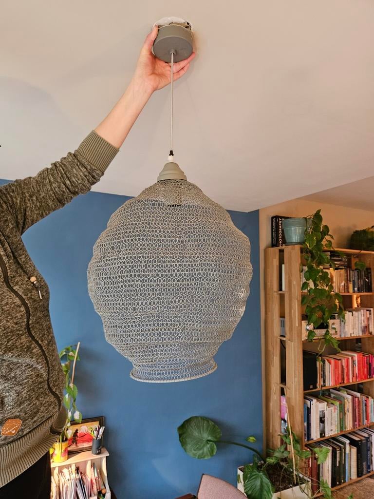 Lamp, buigbare vorm bijenkorf, Ophalen, Boho, Zo goed als nieuw, Metaal