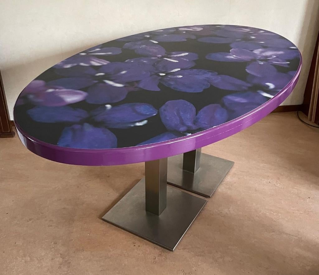Tafel, Huis en Inrichting, Tafels | Eettafels, Design, 50 tot 100 cm, Zo goed als nieuw, 150 tot 200 cm