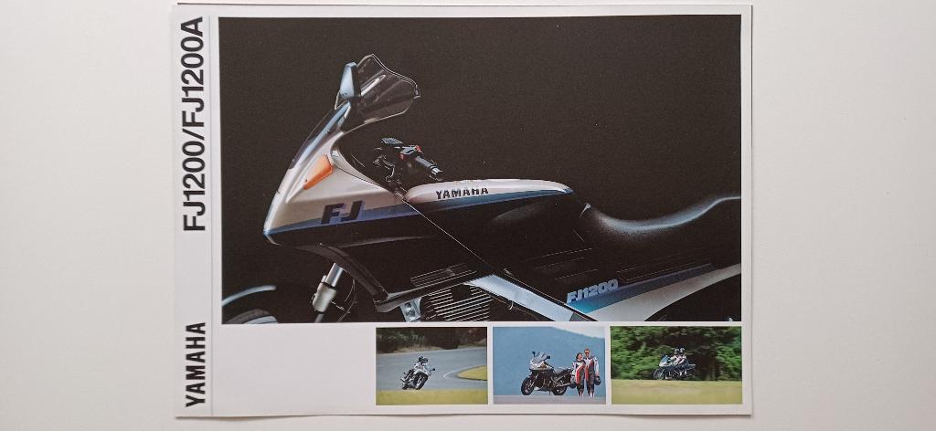 Originele folder Yamaha FJ 1200 FJ1200A 1991 - 1992, Motoren, Handleidingen en Instructieboekjes, Ophalen of Verzenden, Yamaha