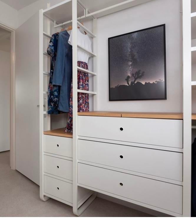 IKEA kast (linker deel) met hanggedeelte en lades, Huis en Inrichting, Kasten | Kledingkasten, Ophalen, Gebruikt, 50 tot 100 cm