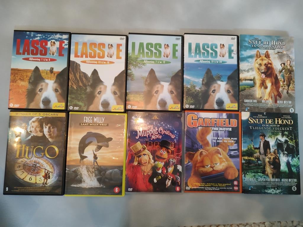 DVD Collectie: Lassie, Free Willy, Garfield & Meer!, Alle leeftijden, Ophalen of Verzenden, Zo goed als nieuw, Boxset