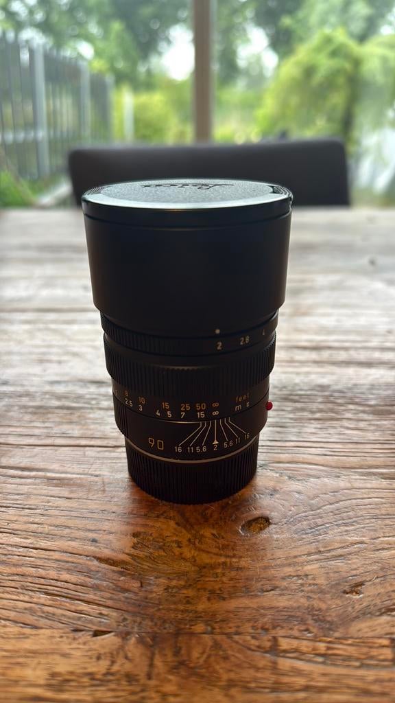 Leica M summicron 90mm 1:2 1987, Ophalen, Zo goed als nieuw, Telelens
