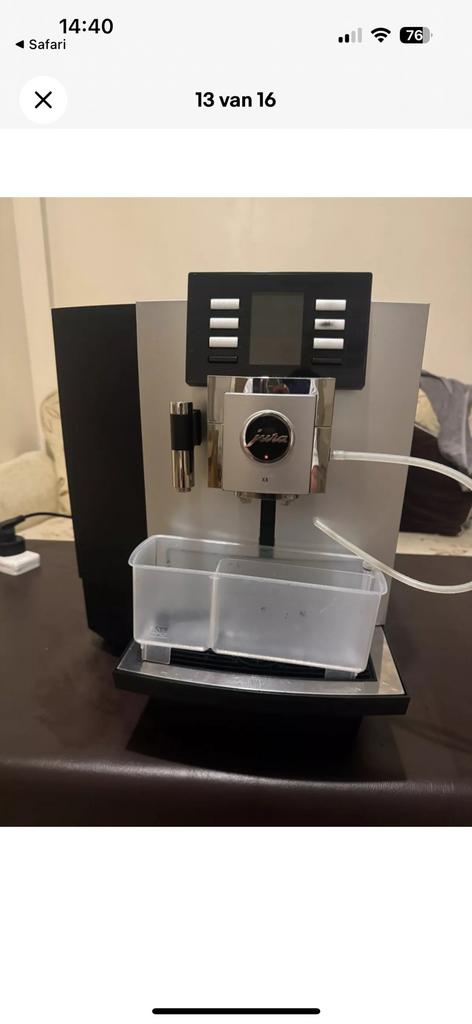 Jura X8 gereviseerd met garantie cappuccino espresso bonen, Afneembaar waterreservoir, 10 kopjes of meer, Koffiemachine, Ophalen of Verzenden
