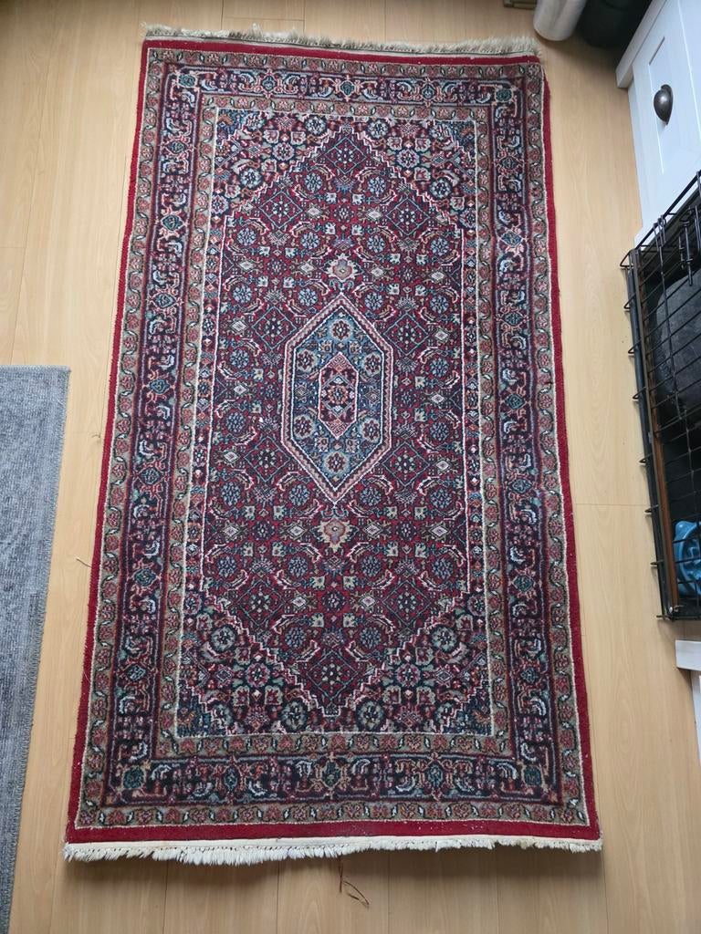 Handgeknoopte tapijt 170x93 cm, Ophalen, Gebruikt, 50 tot 100 cm, 150 tot 200 cm