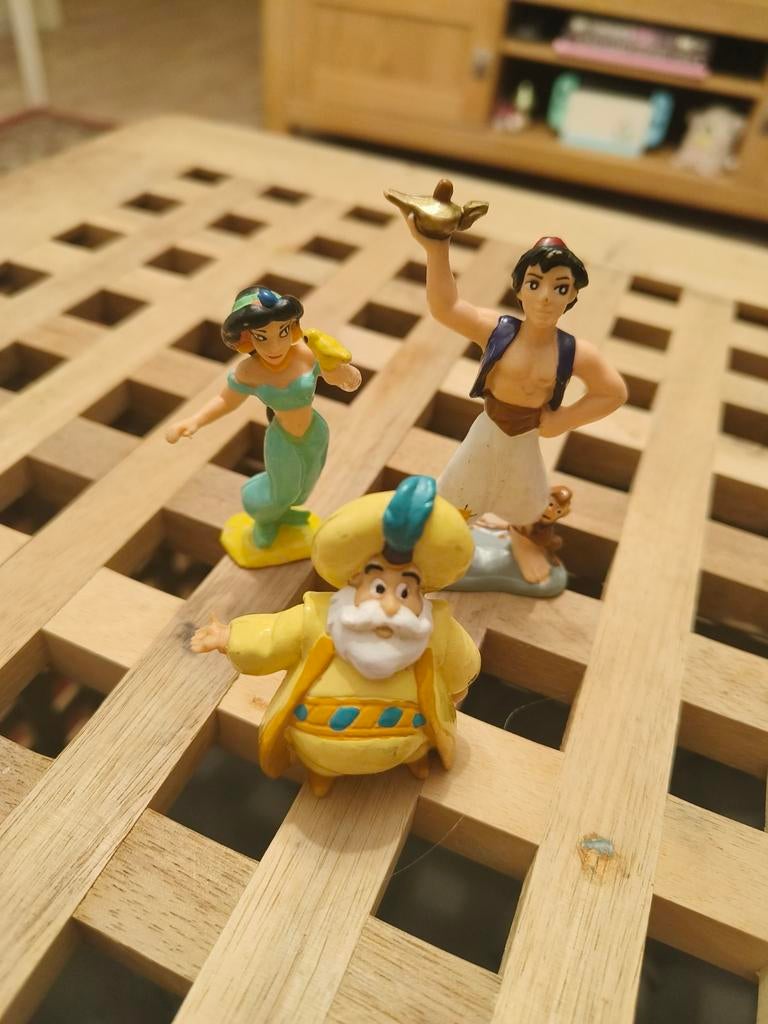 Vintage Bullyland Aladin Figuren Set, Ophalen of Verzenden, Overige figuren, Gebruikt, Beeldje of Figuurtje