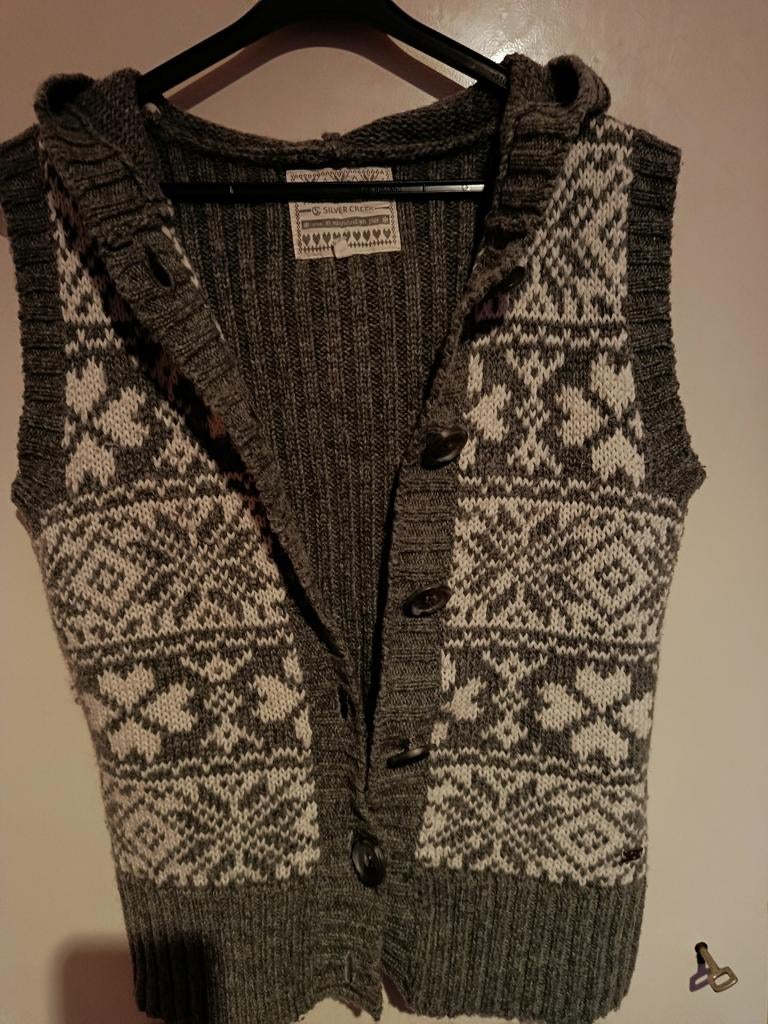 Silver Creek Wollen Vest Zonder Mouwen - Maat L, Silver Creek, Ophalen of Verzenden, Zo goed als nieuw, Maat 42/44 (L)