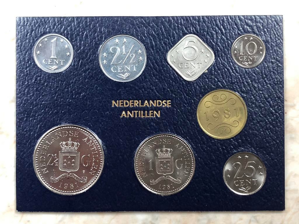 Muntset 1981 Nederlandse Antillen, Postzegels en Munten, Munten | Nederland, Verzenden, Koningin Beatrix, Overige waardes, Setje